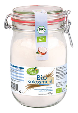 Kopp Vital Bio Kokosmehl im Bügelglas 500 g