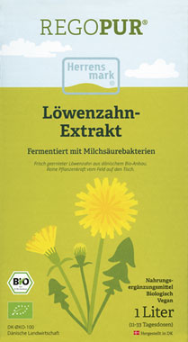 Herrensmark ®  Löwenzahn-Extrakt mit Milchsäurebakterien Bio 1 Liter / vegan / fermentiert_small01