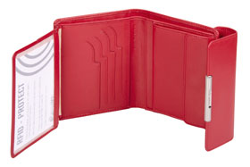 Esquire RFID Damen-Geldbörse - rot 12×11cm_small03