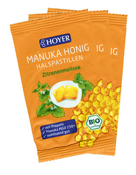 Manukahonig MGO 150+ active Halspastillen Bio 3er-Pack_small