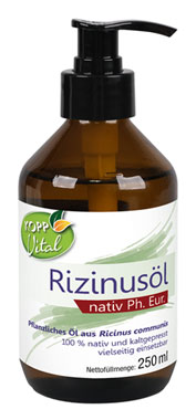 Kopp Vital ®  Rizinusöl nativ Ph. Eur. - 250 ml / Premium Qualität / kaltgepresst / frei von Alkaloiden / ohne chemisch_small