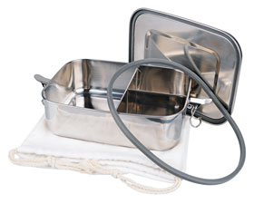 Edelstahl-Lunchbox 1,5 l, auslaufsicher, mit 3 Fächern, spülmaschinenfest_small01