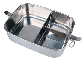 Edelstahl-Lunchbox 1,5 l, auslaufsicher, mit 3 Fächern, spülmaschinenfest_small02