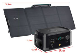 EcoFlow RIVER mini Wireless Powerstation 210 Wh mit Solarpanel 110 W - Mängelartikel_small01