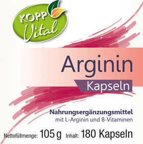 Kopp Vital   Arginin / 490 mg / 180 Kapseln_small01