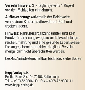 Kopp Vital   Arginin / 490 mg / 180 Kapseln_small03