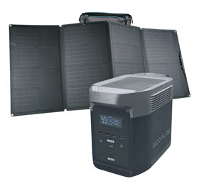 EcoFlow DELTA Powerstation 1260 Wh mit Solarpanel 160 W - Mängelartikel_small