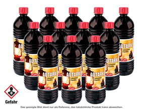 Autark Lampenöl / 100-prozentige Reinheit / Premium Qualität / 1 Liter / auch im 12er Karton / hochwertiges Paraffinöl_small