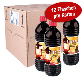 Autark Lampenöl / 100-prozentige Reinheit / Premium Qualität / 1 Liter / auch im 12er Karton / hochwertiges Paraffinöl_small01
