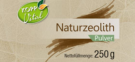 Kopp Vital ® Naturzeolith Pulver - 250 g - 86 % Klinoptilolith - Körnung: < 0,05 mm. Höchste Qualität, 100 % natürlich_small01