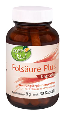 Kopp Vital ®  Folsäure Plus Kapseln mit Vitamin B6 hochdosiert_small