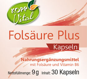 Kopp Vital ®  Folsäure Plus Kapseln mit Vitamin B6 hochdosiert_small01