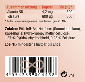 Kopp Vital ®  Folsäure Plus Kapseln mit Vitamin B6 hochdosiert_small02