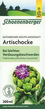 Schoenenberger Naturreiner Heilpflanzensaft - Wirkstoff: Artischockenblütenknospen-Presssaft_small01