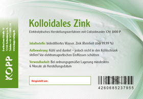 Kolloidales Zink Konzentration 100 ppm - 250 ml_small02
