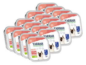 16er-Pack Yarrah Bio-Pastete mit Lachs (MSC) für Katze_small01
