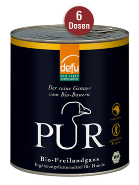 6er-Pack PUR Bio-Freilandgans Ergänzungsfuttermittel für Hunde_small