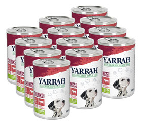12er-Pack Yarrah Bio-Bröckchen mit Rind für Hunde_small01