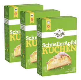 3er-Pack Bauckhof Schneller Apfelkuchen glutenfrei Bio_small