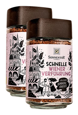 2er-Pack Sonnentor löslicher Bohnenkaffee »Schnelle Wiener Verführung« 2 × 100 g_small