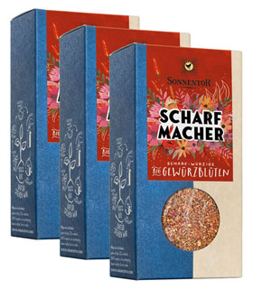 3er-Pack Sonnentor Scharfmacher - Bio-Gewürzblüten scharf-würzig, 3 x 30 g_small