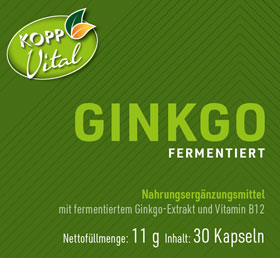 Kopp Vital   Ginkgo fermentiert Kapseln in Premiumqualitt mit Vitamin B12_small01