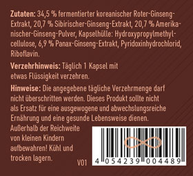 Kopp Vital   Ginsengkomplex fermentiert Kapseln / 4 Ginsengsorten als Extrakte nicht nur Pulver_small02