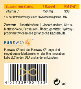 Kopp Vital   PureWay-C   Kapseln / 750 mg Vitamin C / Hochdosiert / Schnelle Resorption / Vegan_small02