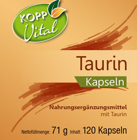 Kopp Vital® Taurin Kapseln 500mg 99,9% ige Reinheit ohne Zusatzstoffe_small01