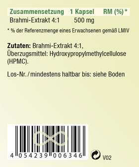 Kopp Vital  Brahmi Kapseln / 500 mg / 90 Kapseln_small02