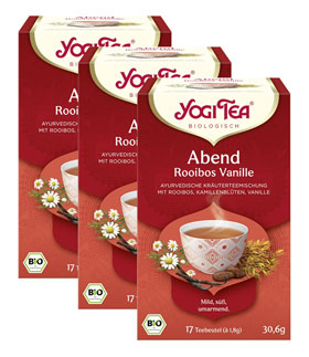 3er-Pack Yogi Bio-Abend Rooibos Vanille Tee_small