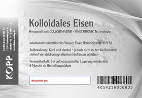 Kolloidales Eisen - Konzentration 100 ppm_small02