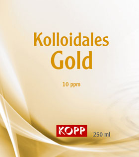 Kolloidales Gold - Konzentration 10 ppm 250 ml Flasche plus 100 ml Sprhflasche _small01