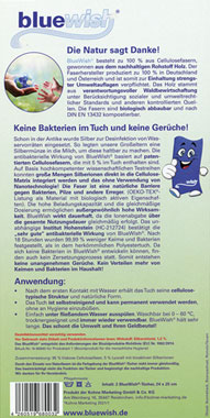 BlueWish 2x Reinigungstcher mit Silberionen - naturbelassen_small01