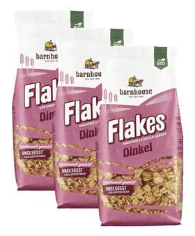 Barnhouse 3er-Pack Bio-Dinkelflakes ungest_small