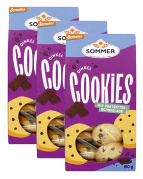 3er-Pack Sommer Dinkel Schoko Split Cookies_small