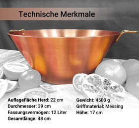 Kupfermanufaktur Weyersberg Kupfer-Marmeladentopf mit Griffen, Induktion,  39 cm_small03