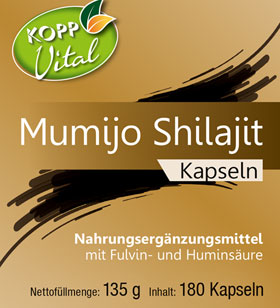 Kopp Vital Mumijo Shilajit Kapseln - 650 mg_small01