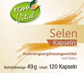 Kopp Vital   Selen / 200 g / aus Natriumselenit / 120 Kapseln_small01