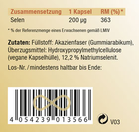 Kopp Vital   Selen / 200 g / aus Natriumselenit / 120 Kapseln_small02