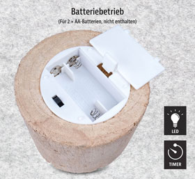 LED-Kerze Treibholz_small01