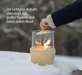  Lichtglas-Aufsatz fr  Schmelzfeuer Outdoor CeraNatur     _small03