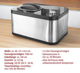  UNOLD   2 in 1 Eismaschine und Joghurtbereiter EVA _small01