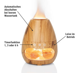  3-in-1 Aroma-Diffuser und Luftbefeuchter mit Salzkristall-Licht _small02