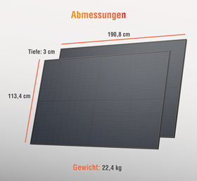 2er-Pack EcoFlow 450 W Starres Solarpanel_small01