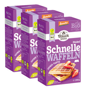  3er-Pack Bauckhof Dinkel-Waffeln Bio  _small