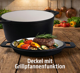 3 in 1 Gusseiserner Kesseltopf inkl. Dreibein-Stnder_small02