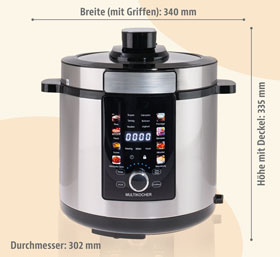 14-in-1 Multikocher - Elektrischer Schnellkochtopf und Slow Cooker_small04