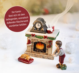 Dekofiguren Weihnachtsabend mit Spieluhr_small02
