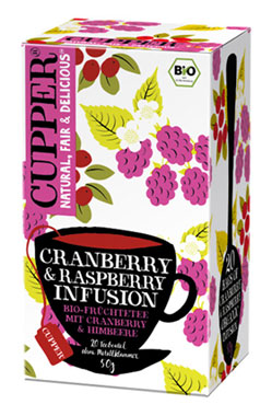 Cupper Frchtetee Cranberry & Himbeere Bio_small